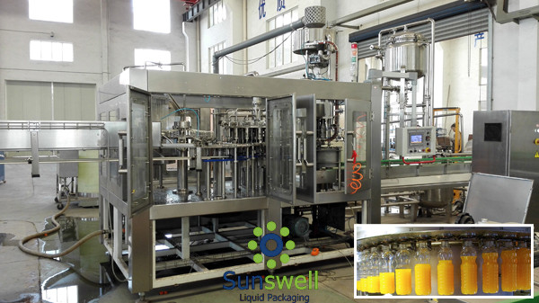 Automatic Beverage Filling Machine / Juice Bottling Equipment