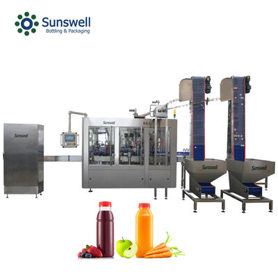 Advanced Automated Hot Filling System for Premium Juice Bottling