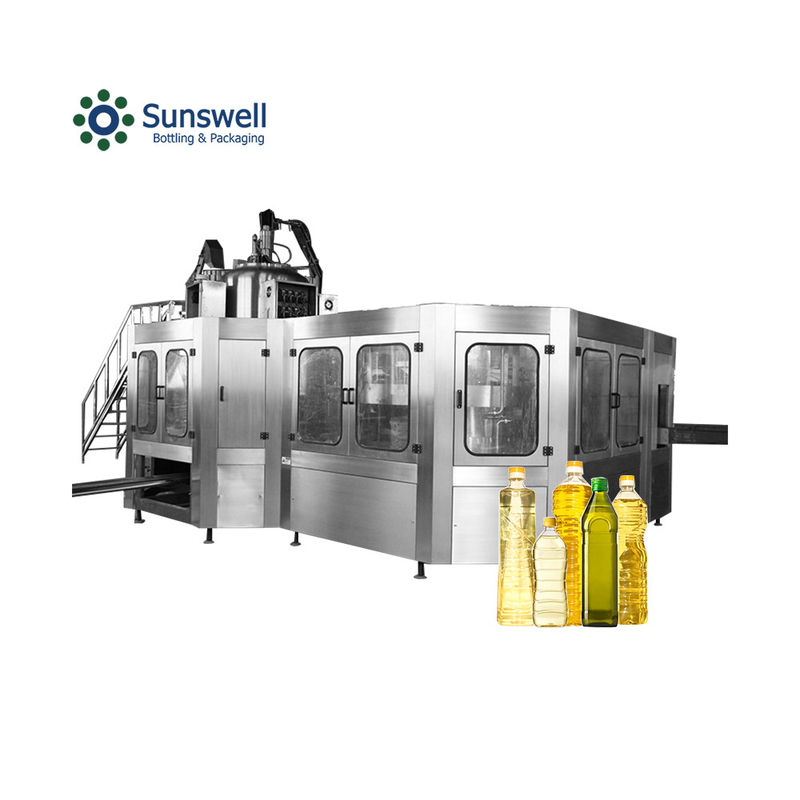 Liquid Edible Oil Filling Machine 50 Ml 3700 Ml Packing Automated