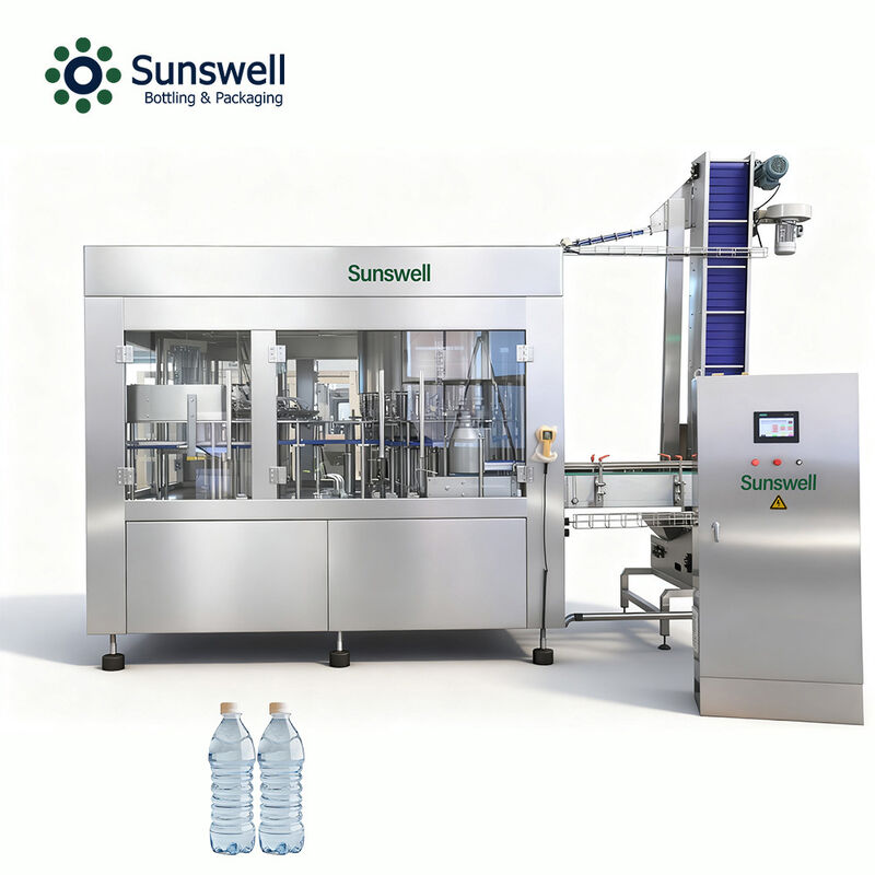Automatic Water Bottling Line PET Bottle 3 in 1 Filling Machine