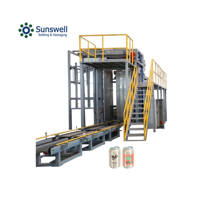 سعر المصنع الألومنيوم الآلي يمكن طبقة Depalletizing المعدات عالية المستوى Depalletizer لعبوة البوب فارغة
