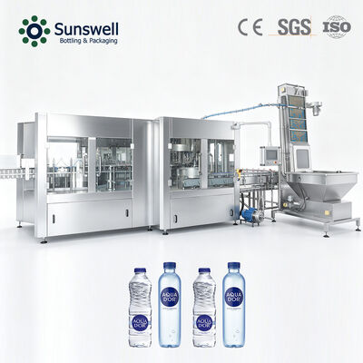 الخط السريع 24000BPH 500ml لتعبئة زجاجات مياه الشرب