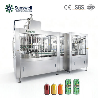 أوتوماتيكي 18000CPH 200ml الألومنيوم يمكن الكربونية مشروبات التعبئة